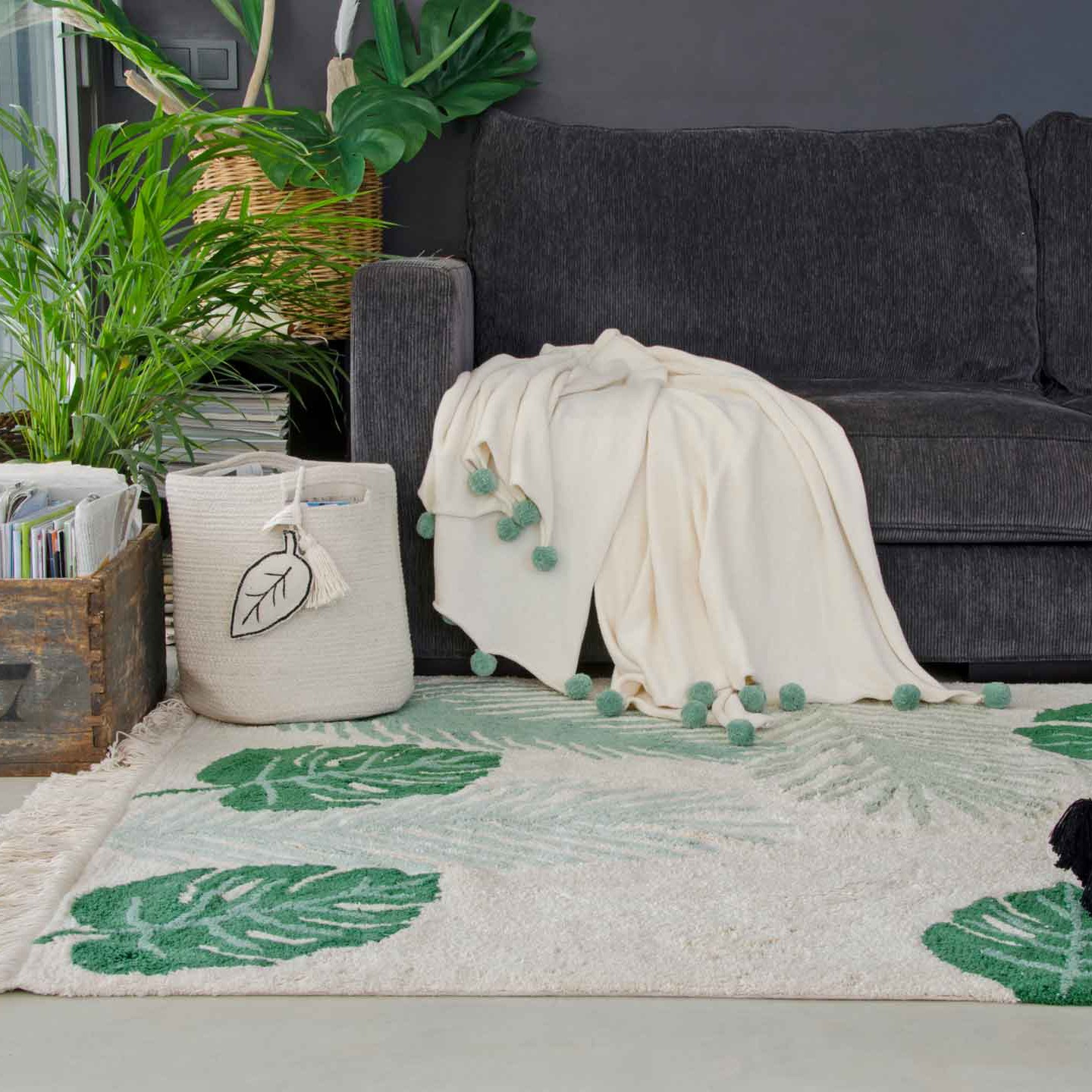 RUG TROPICAL GREEN (140X200)